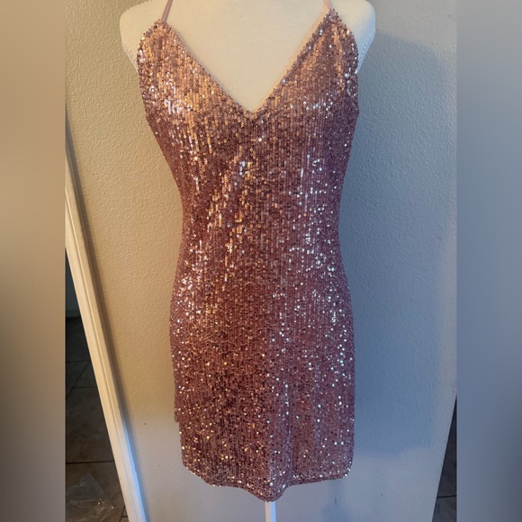 Victoria's Secret Dresses & Skirts - Victoria's Secret Pink Sequin Mini Dress
